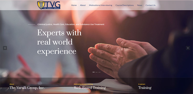 TVG webpage screenshot